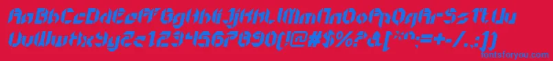 More about GetaroboOpenitalic Font GetaroboOpenitalic Font – Blue Fonts on Red Background