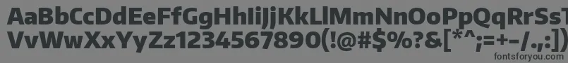 EncodesansnarrowBlack Font – Black Fonts on Gray Background