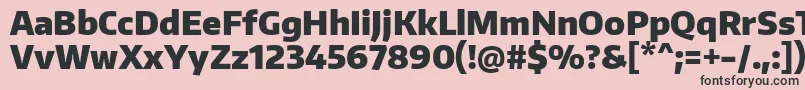 EncodesansnarrowBlack Font – Black Fonts on Pink Background