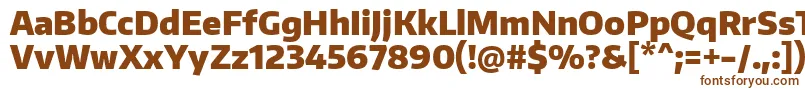 EncodesansnarrowBlack Font – Brown Fonts on White Background