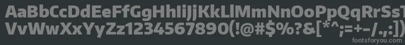 EncodesansnarrowBlack Font – Gray Fonts on Black Background