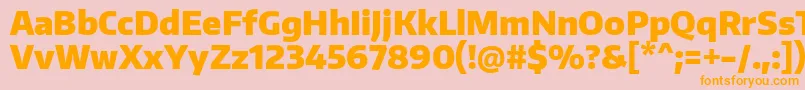 Шрифт EncodesansnarrowBlack – оранжевые шрифты на розовом фоне