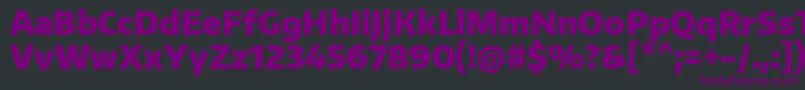 EncodesansnarrowBlack Font – Purple Fonts on Black Background