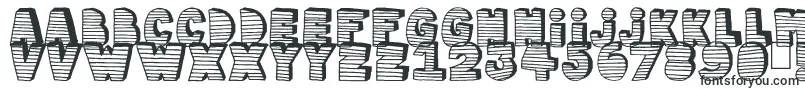 Stripe3D-fontti – Liitutaulufontit
