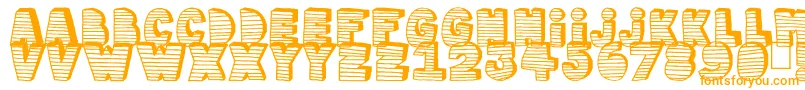 Fonte Stripe3D – fontes laranjas