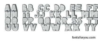 Stripe3D Font