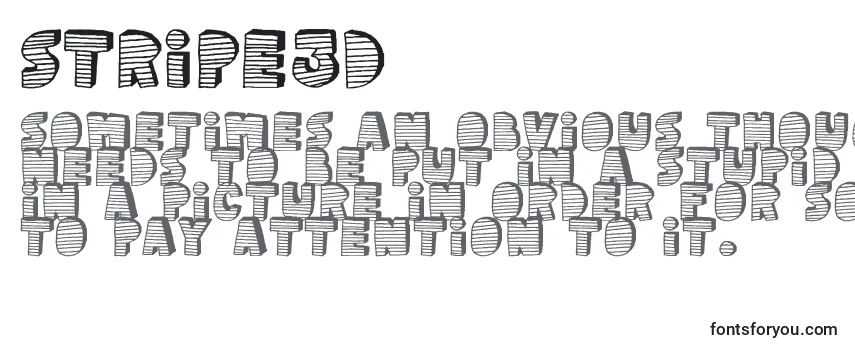 Stripe3D Font