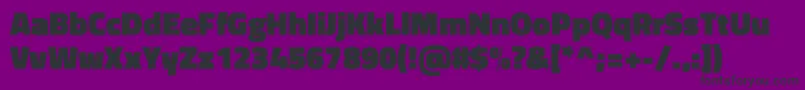 Fonte TitilliumwebBlack – fontes pretas em um fundo violeta