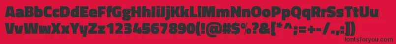 TitilliumwebBlack Font – Black Fonts on Red Background