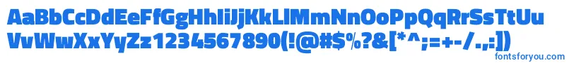 TitilliumwebBlack Font – Blue Fonts on White Background