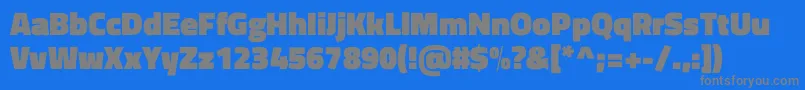 TitilliumwebBlack Font – Gray Fonts on Blue Background