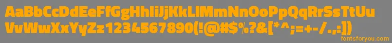 TitilliumwebBlack Font – Orange Fonts on Gray Background