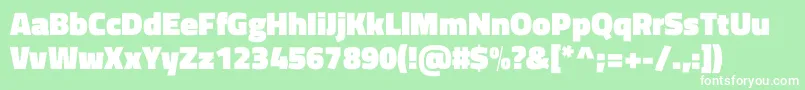 TitilliumwebBlack Font – White Fonts on Green Background