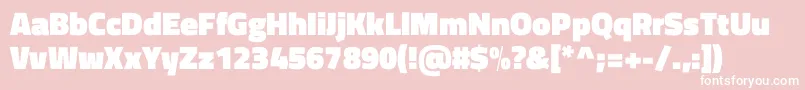 TitilliumwebBlack Font – White Fonts on Pink Background