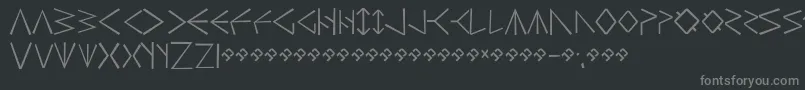 HsrunesSimple-Schriftart – Graue Schriften auf schwarzem Hintergrund