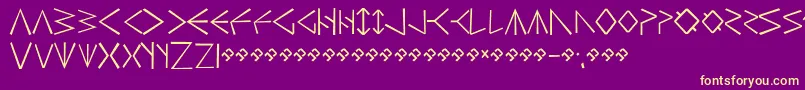 More about HsrunesSimple Font HsrunesSimple Font – Yellow Fonts on Purple Background