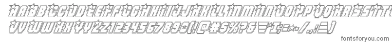 Armyrangersengravital-Schriftart – Graue Schriften auf weißem Hintergrund