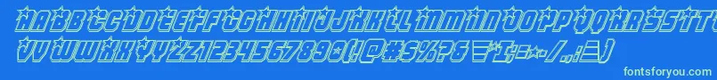 Saiba mais sobre a fonte Armyrangersengravital Fonte Armyrangersengravital – fontes verdes em um fundo azul