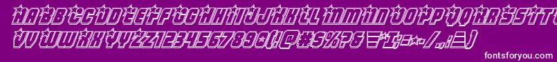 Police Armyrangersengravital – polices blanches sur fond violet