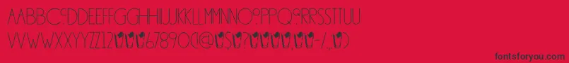 DkSouthsideFizz Font – Black Fonts on Red Background