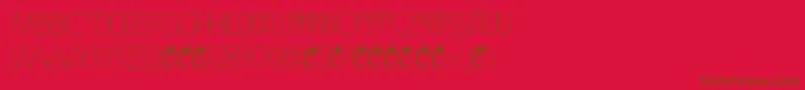 DkSouthsideFizz Font – Brown Fonts on Red Background