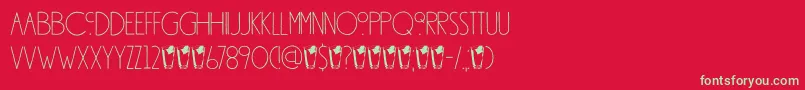 DkSouthsideFizz Font – Green Fonts on Red Background