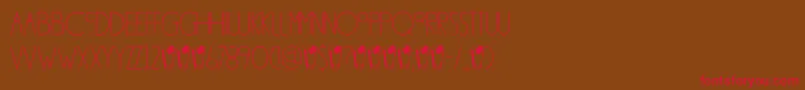 DkSouthsideFizz Font – Red Fonts on Brown Background