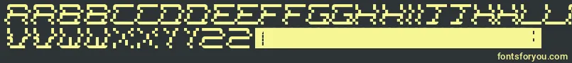 NewsChannel Font – Yellow Fonts on Black Background