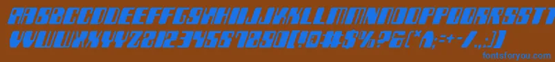 More about ZyborgsItalic Font ZyborgsItalic Font – Blue Fonts on Brown Background