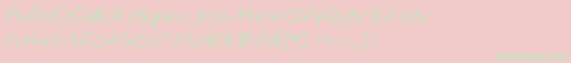 Newday Font – Green Fonts on Pink Background