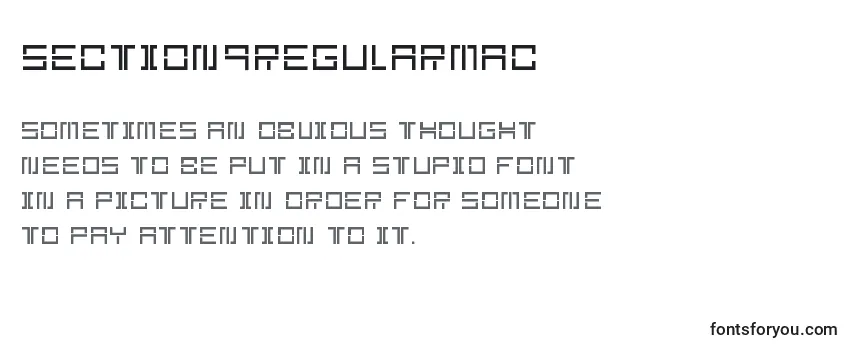 Section9RegularMac Font
