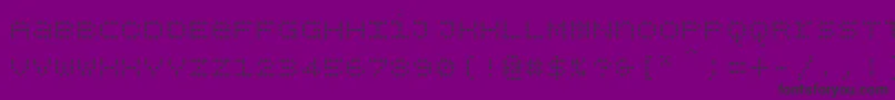 Bpdotsunicasediamond Font – Black Fonts on Purple Background