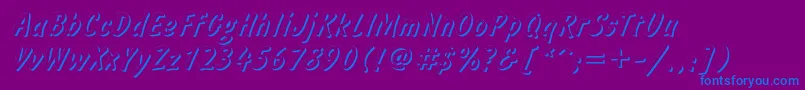 Шрифт Informshadowc – синие шрифты на фиолетовом фоне