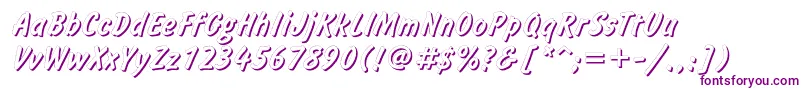 Informshadowc Font – Purple Fonts on White Background