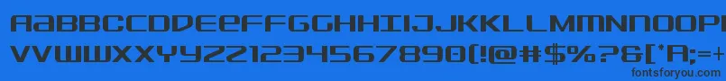 フォントSdfcond – 黒い文字の青い背景
