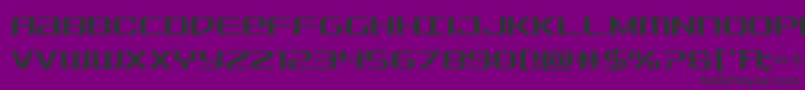 フォントSdfcond – 紫の背景に黒い文字