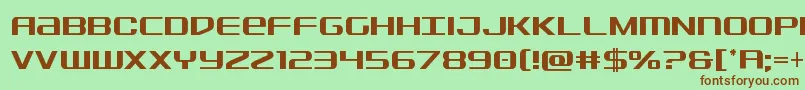 Sdfcond Font – Brown Fonts on Green Background