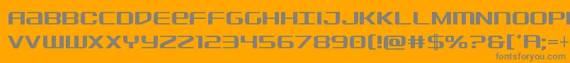 Sdfcond-Schriftart – Graue Schriften auf orangefarbenem Hintergrund