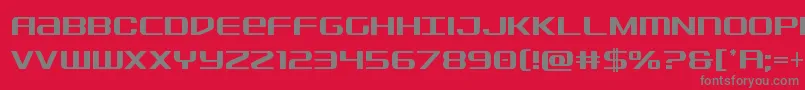 Sdfcond Font – Gray Fonts on Red Background