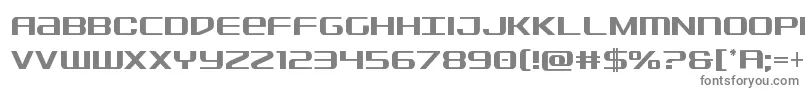 フォントSdfcond – 白い背景に灰色の文字