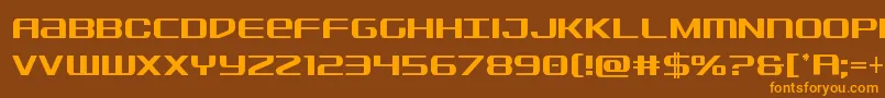 Шрифт Sdfcond – оранжевые шрифты на коричневом фоне