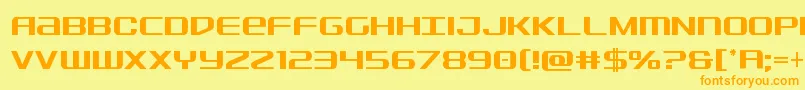 Sdfcond Font – Orange Fonts on Yellow Background