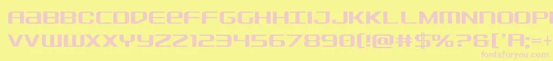 Sdfcond Font – Pink Fonts on Yellow Background