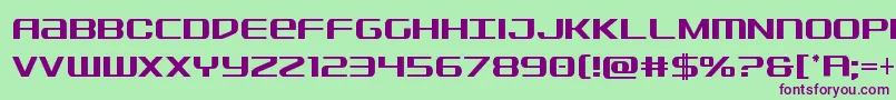 Sdfcond Font – Purple Fonts on Green Background