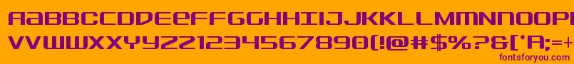 Sdfcond Font – Purple Fonts on Orange Background