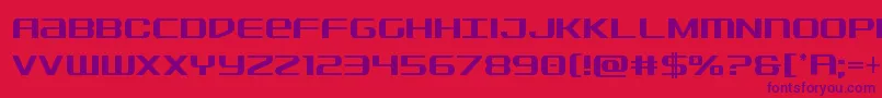 Sdfcond Font – Purple Fonts on Red Background
