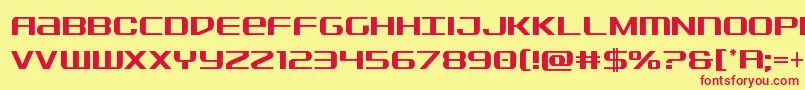 Sdfcond Font – Red Fonts on Yellow Background