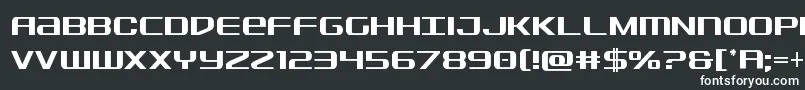 フォントSdfcond – 黒い背景に白い文字