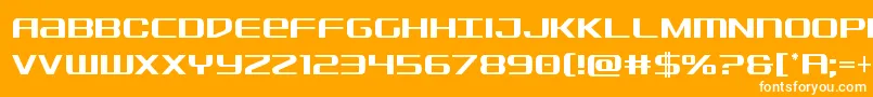 Sdfcond Font – White Fonts on Orange Background