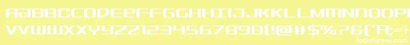 Sdfcond Font – White Fonts on Yellow Background